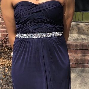 Navy blue prom dress